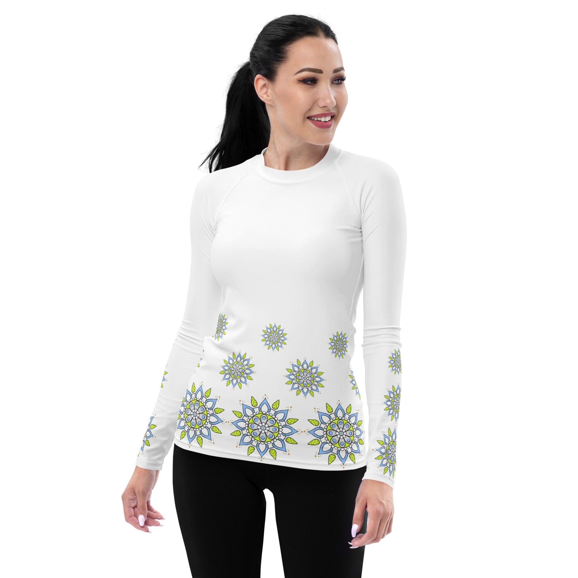 Celestial Mandala Women's Rash Guard - Beyond T-shirts