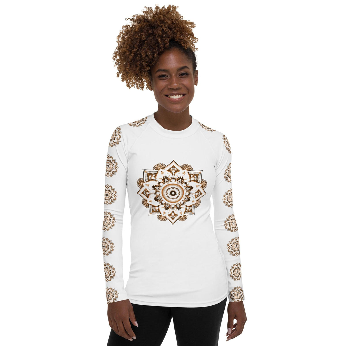 Mystical Mandala Women's Rash Guard - Beyond T-shirts