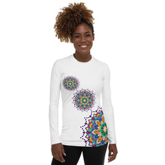 Celestial Mandala Women's Rash Guard - Beyond T-shirts