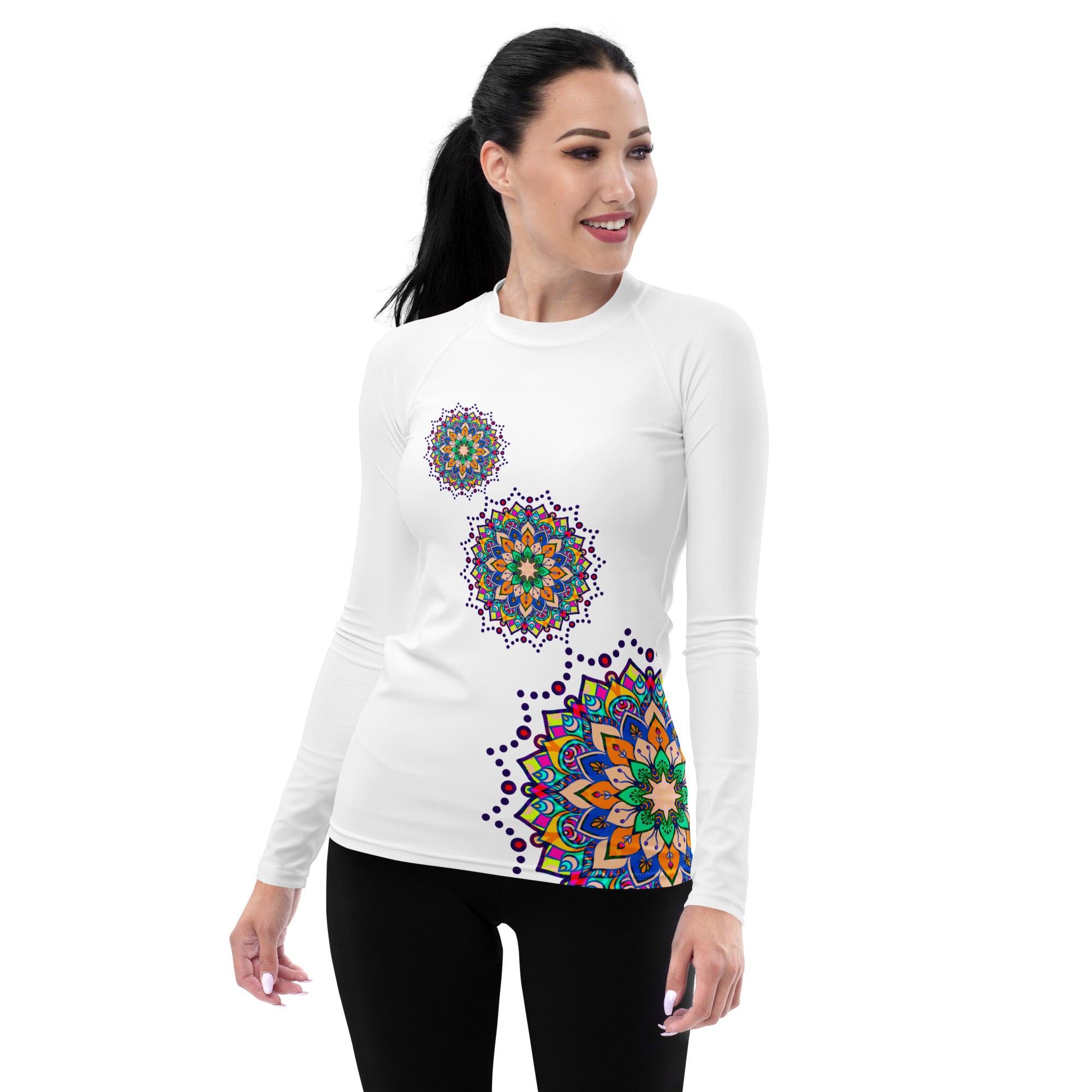 Celestial Mandala Women's Rash Guard - Beyond T-shirts