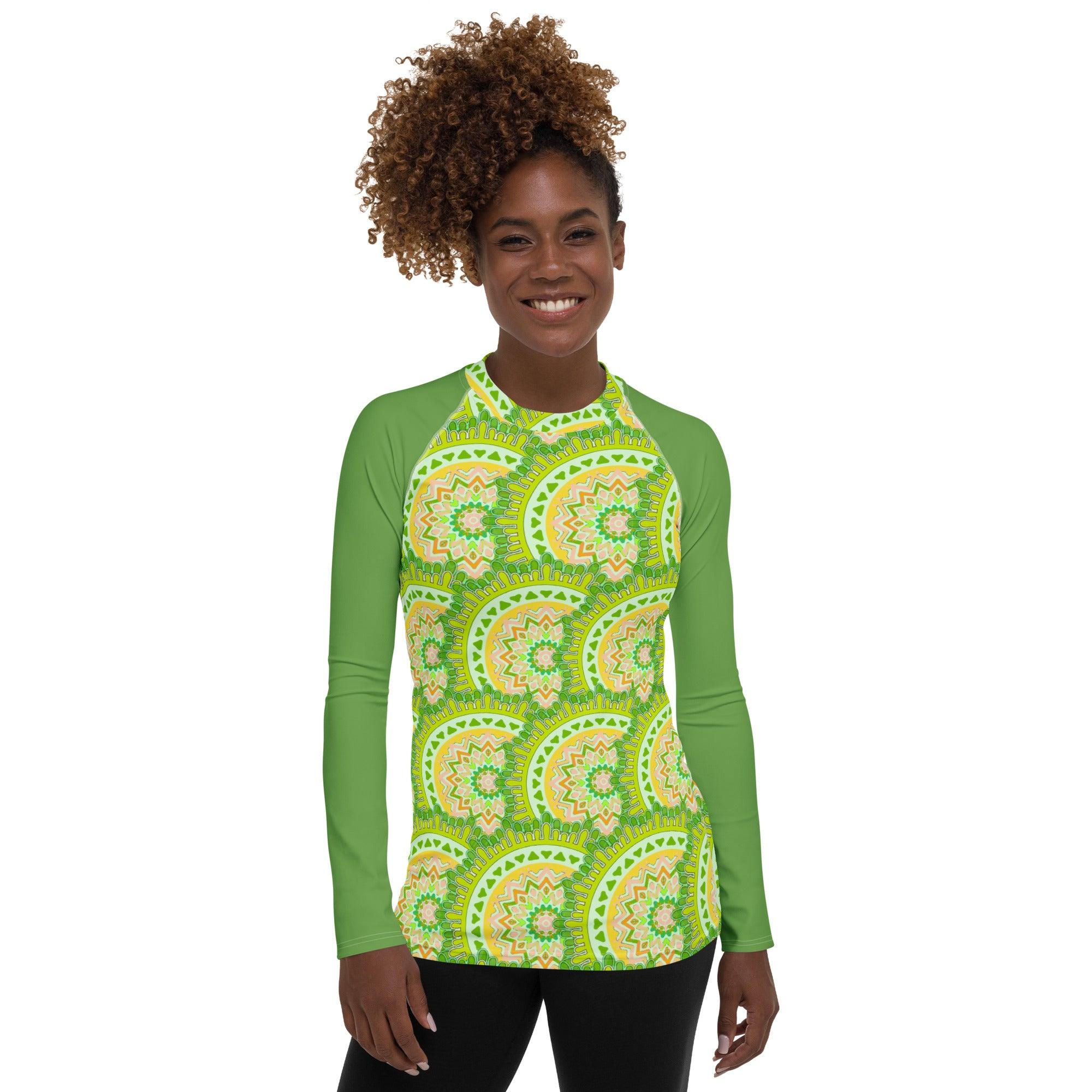 Harmony Mandala Women's Rash Guard - Beyond T-shirts