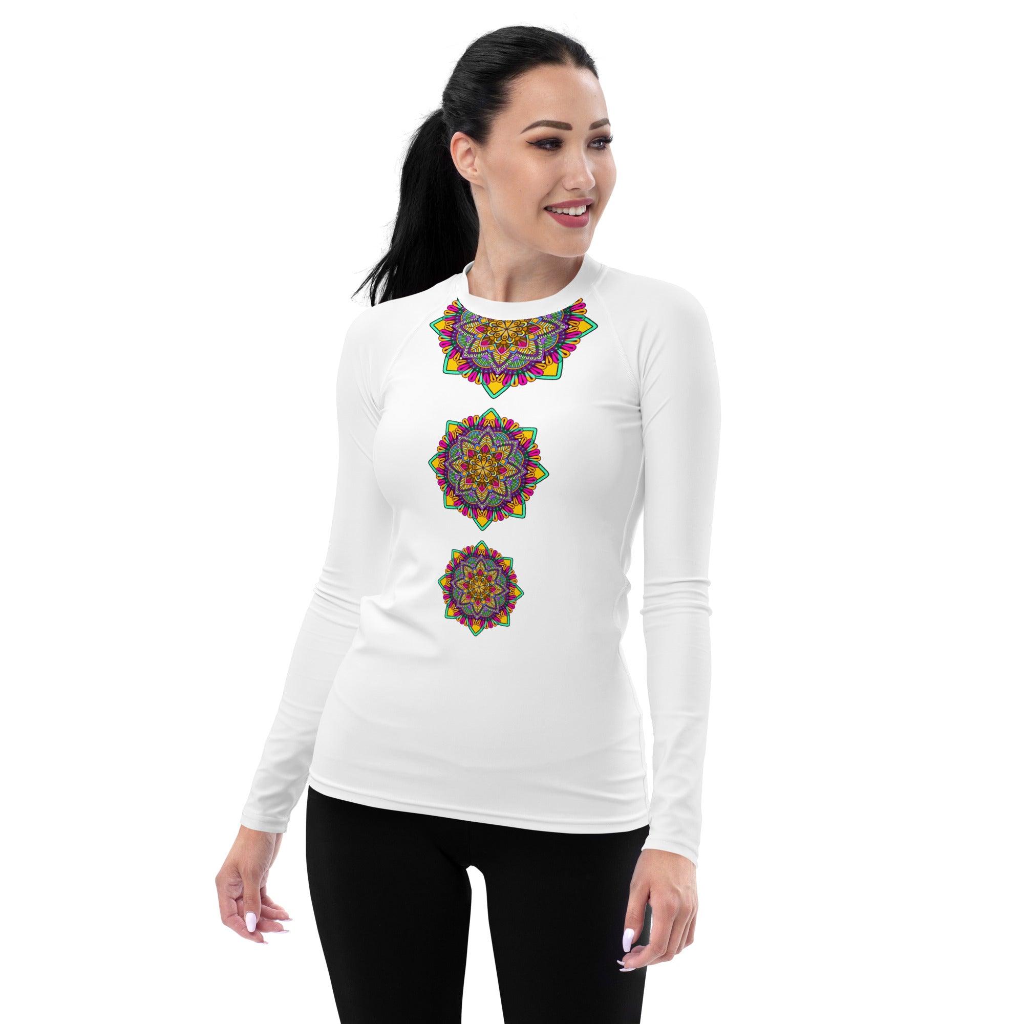 Native Mandala Women's Rash Guard - Beyond T-shirts