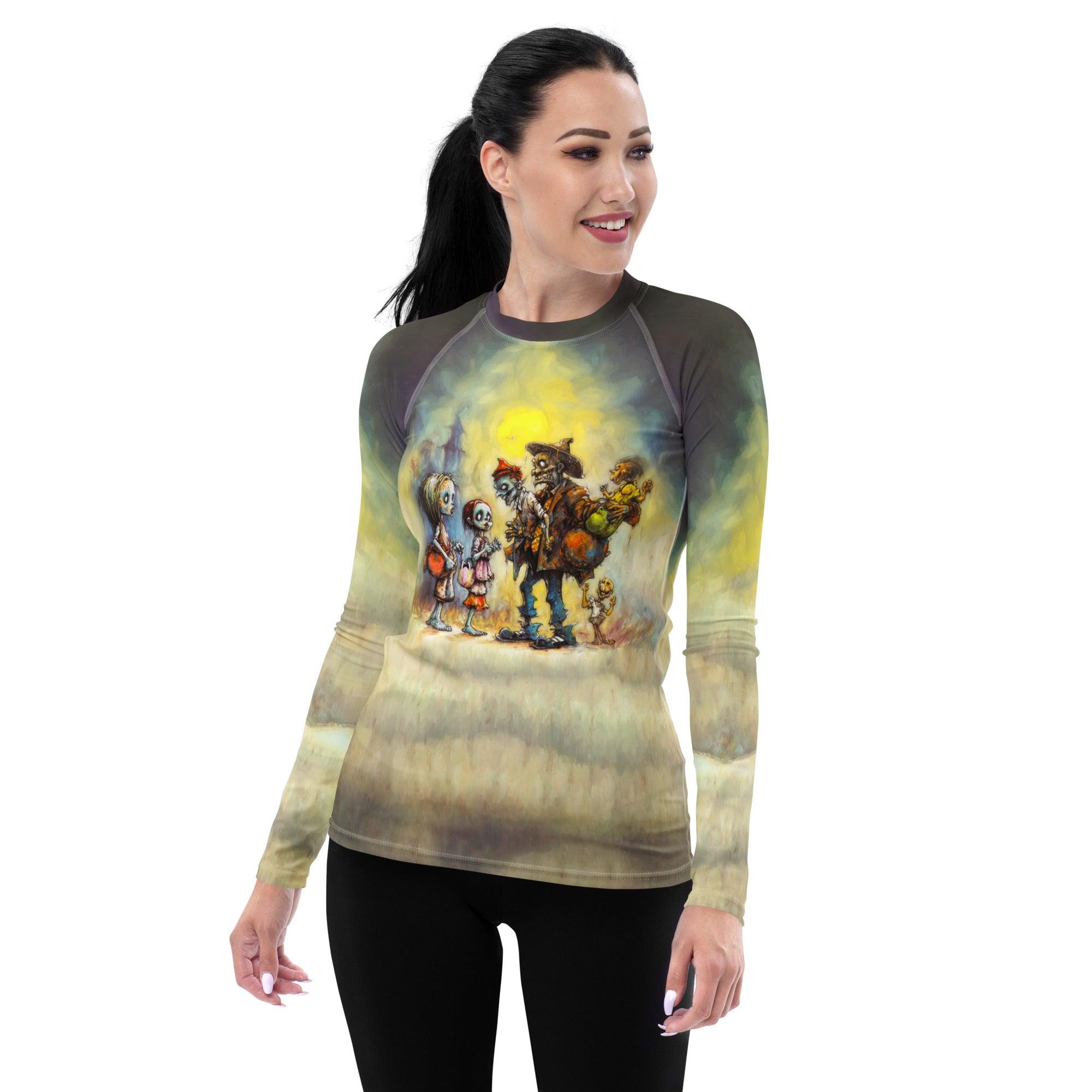 Witchy Brew Women's Halloween Rash Guard - Beyond T-shirts