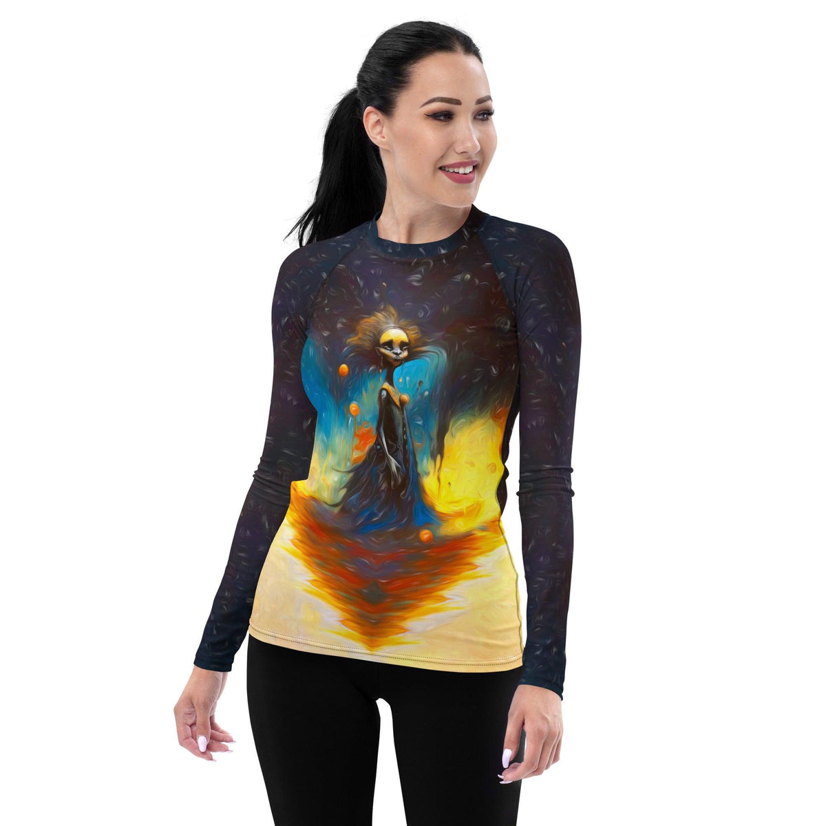 Gothic Bats Halloween Swim Shirt for Women - Beyond T-shirts