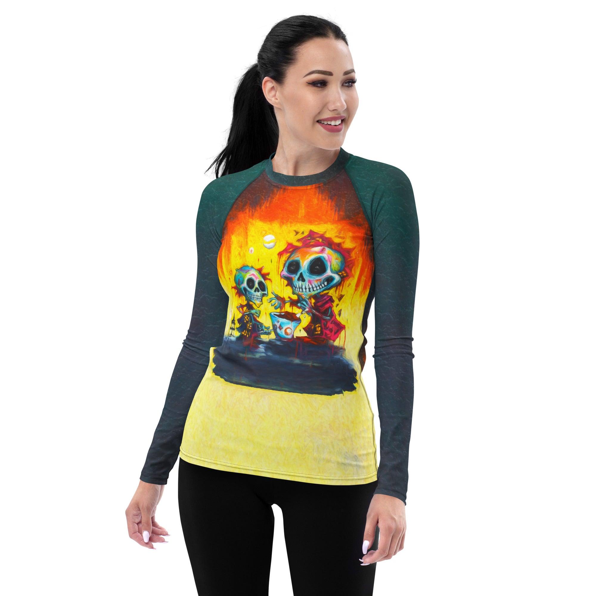 Mystic Witchcraft Women's Halloween Swim Shirt - Beyond T-shirts