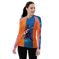 Disco Diva All-Over Print Women's Rash Guard - Beyond T-shirts