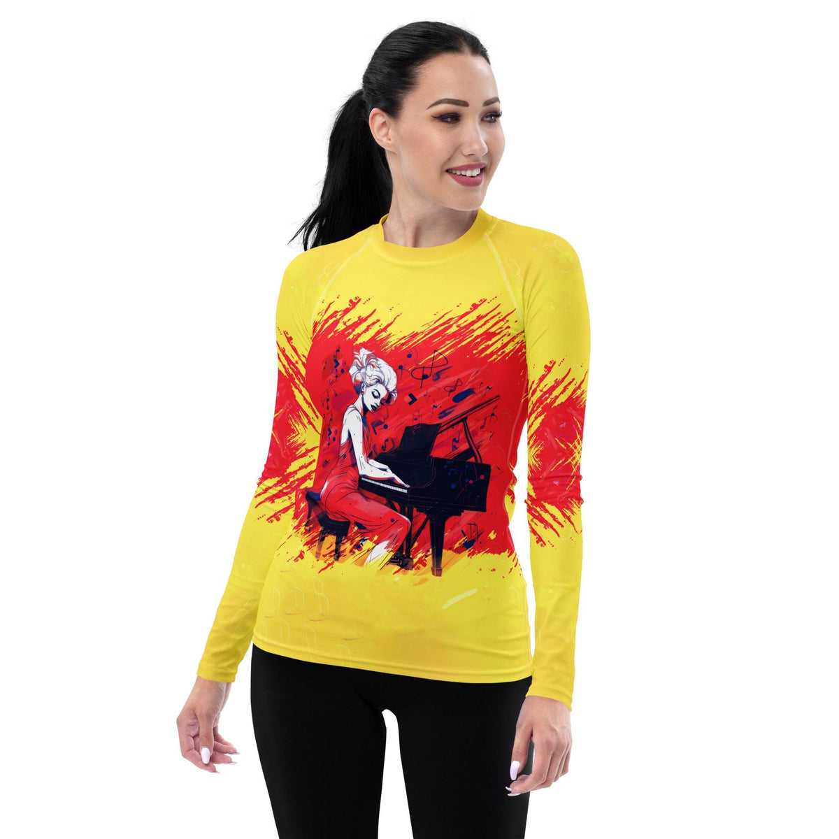 Electric Guitar All-Over Print Women's Rash Guard - Beyond T-shirts