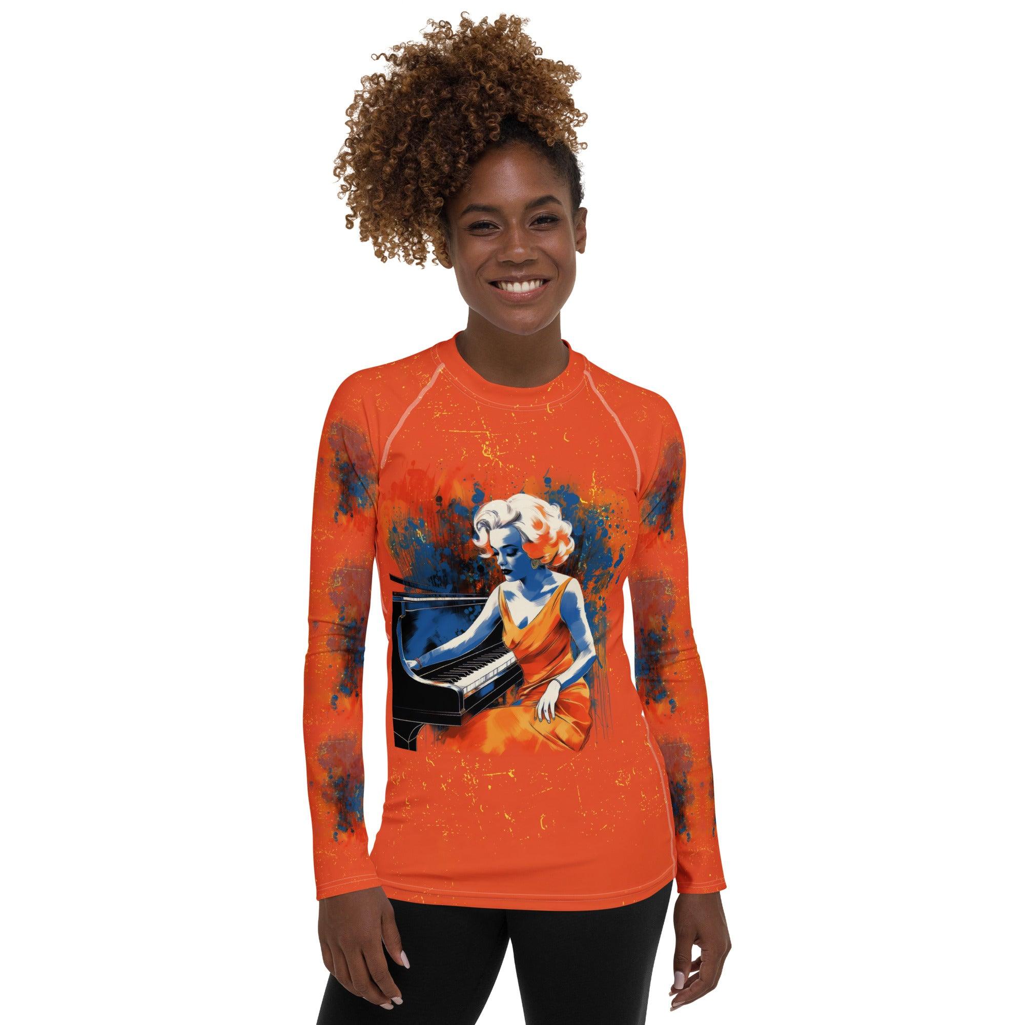 Record Spinner All-Over Print Women's Rash Guard - Beyond T-shirts