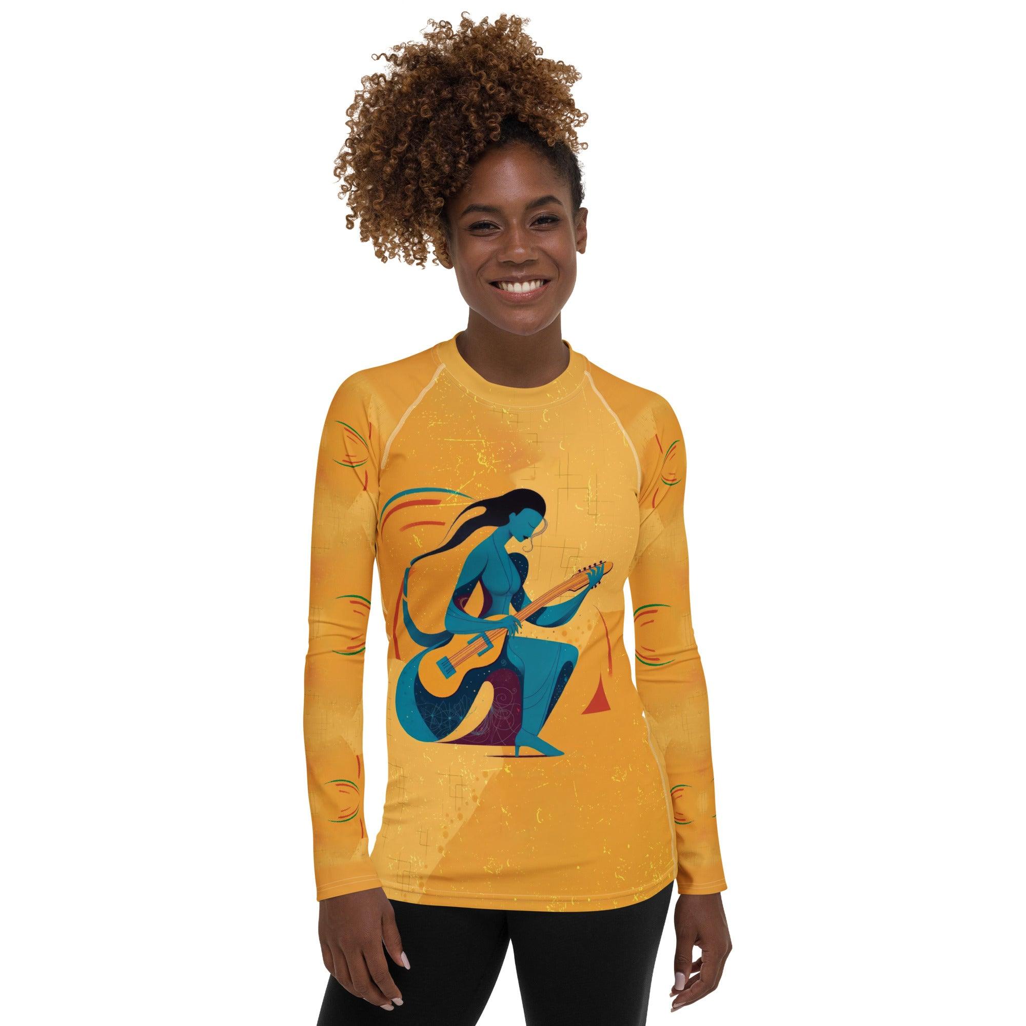 Hip Hop Hustle All-Over Print Women's Rash Guard - Beyond T-shirts