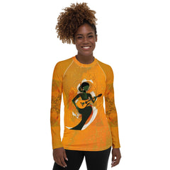 Guitar Solo All-Over Print Women's Rash Guard - Beyond T-shirts