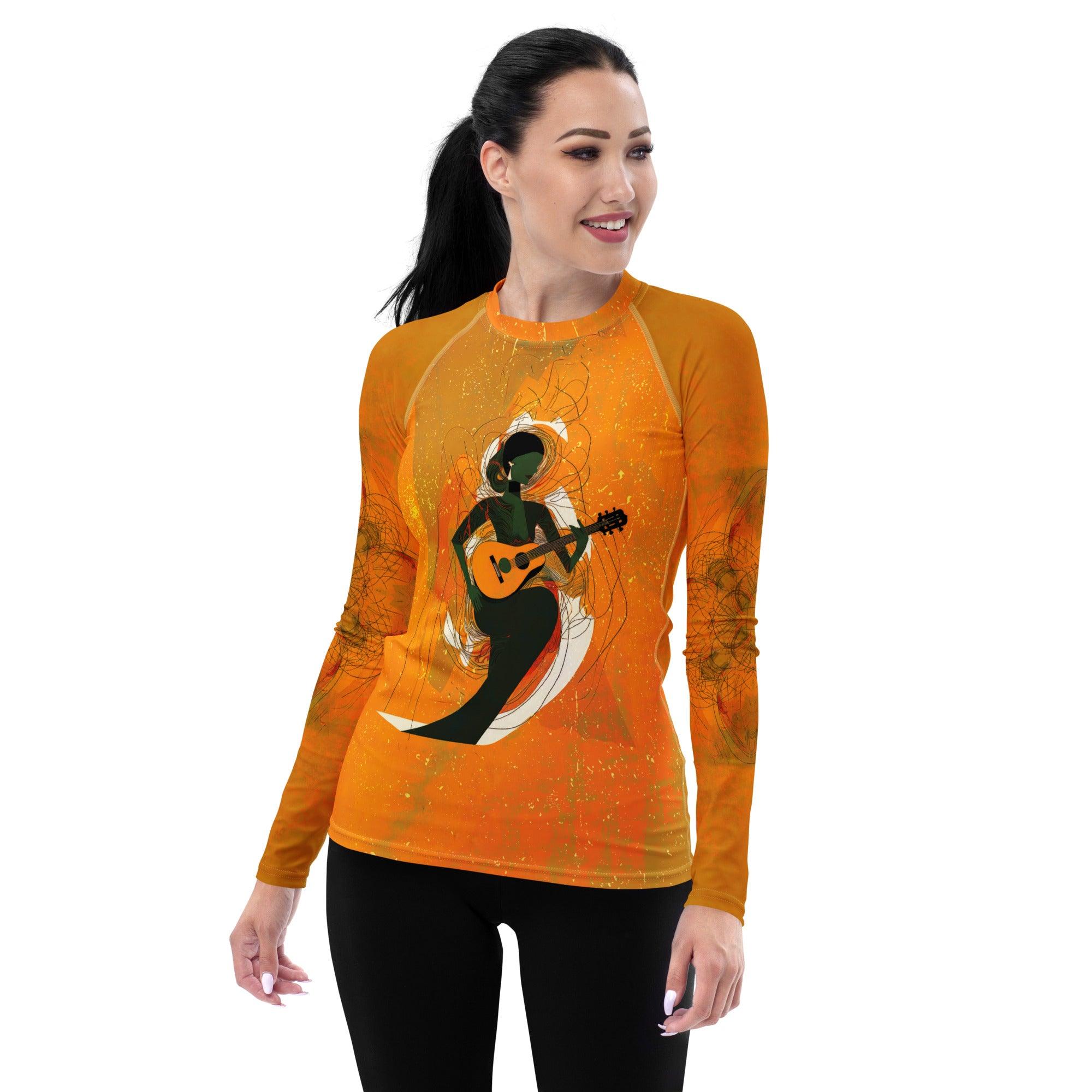 Guitar Solo All-Over Print Women's Rash Guard - Beyond T-shirts