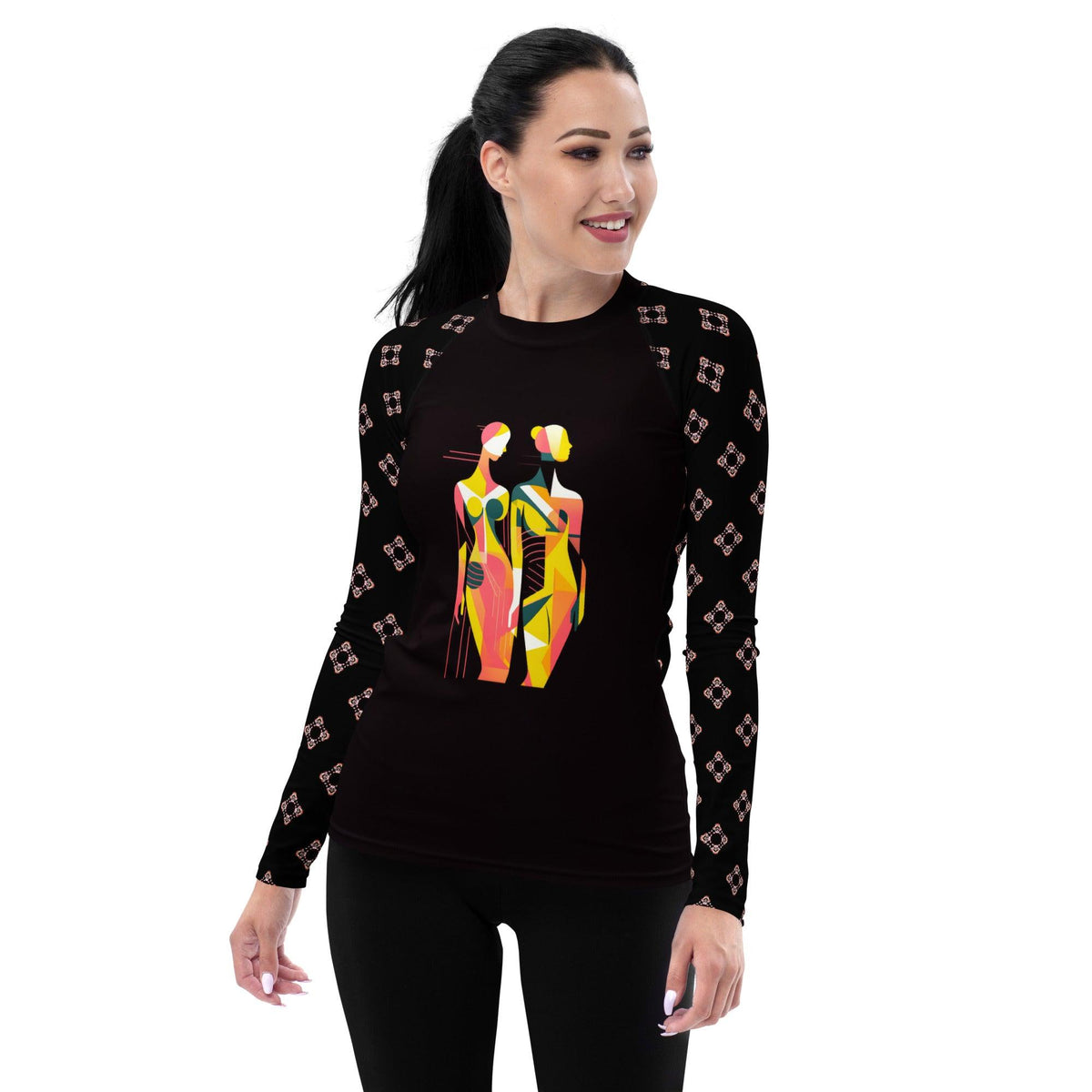 Avant-Garde Ascent All-Over Print Women's Rash Guard - Beyond T-shirts