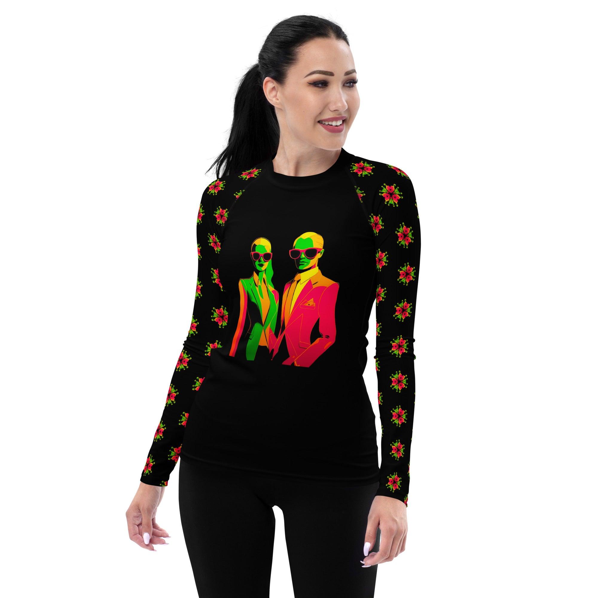 Street Style Symphony All-Over Print Women's Rash Guard - Beyond T-shirts