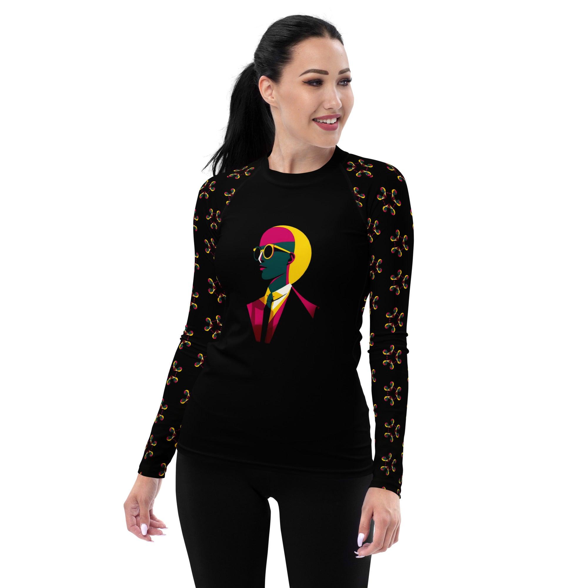 Urban Artistry Unleashed All-Over Print Women's Rash Guard - Beyond T-shirts