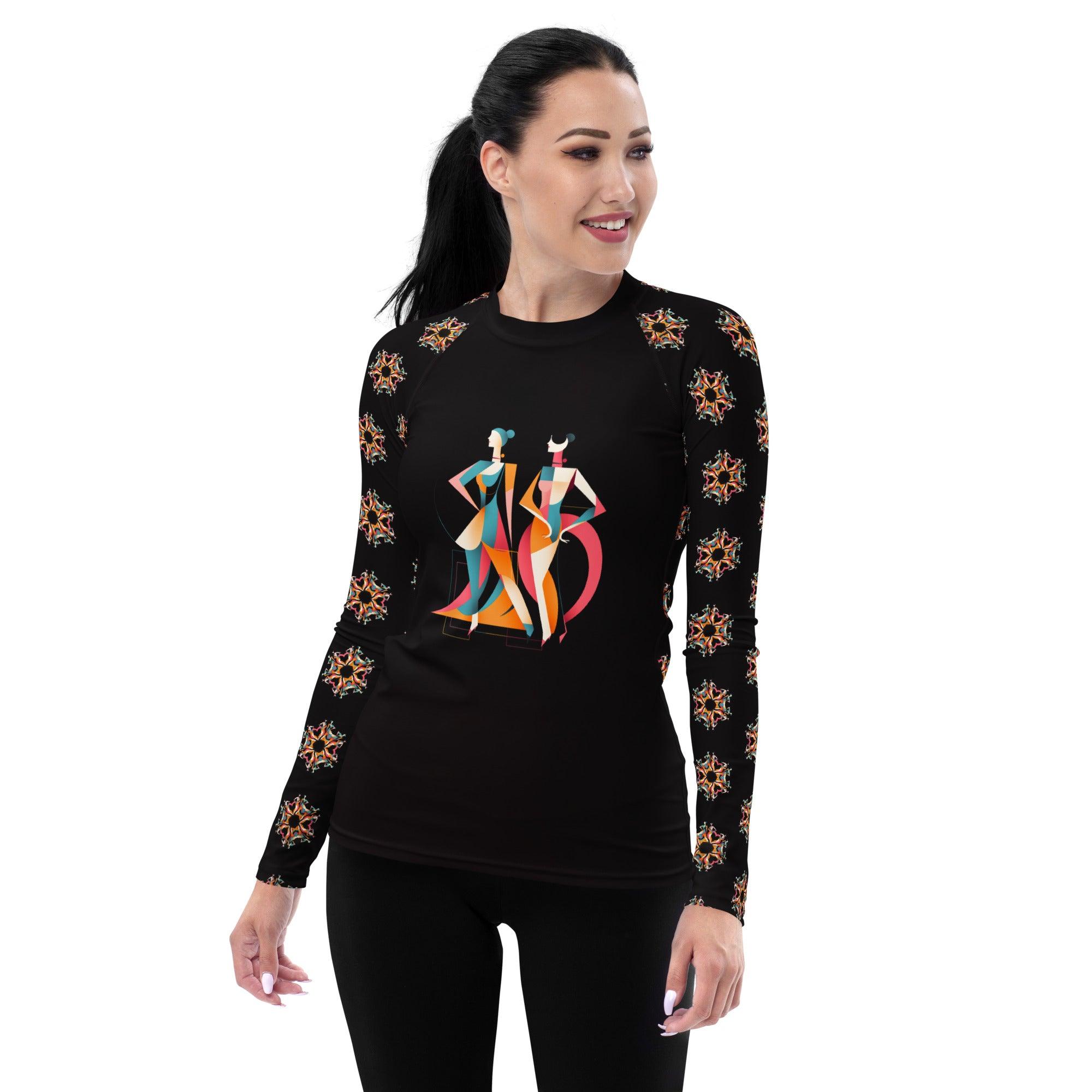 Abstract Adventures All-Over Print Women's Rash Guard - Beyond T-shirts