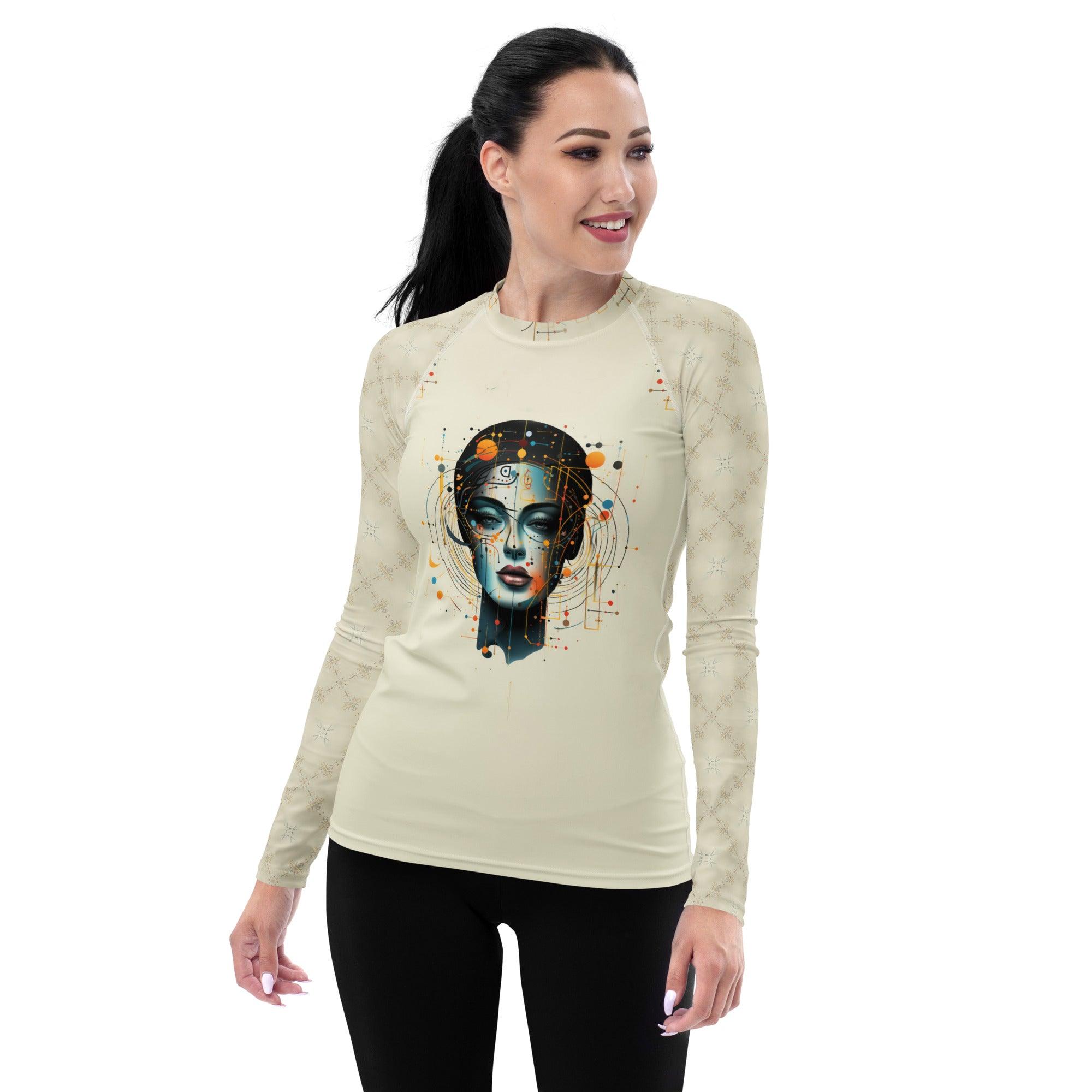 Abstract Goddesses: Women's Painting Rash Guard - Beyond T-shirts