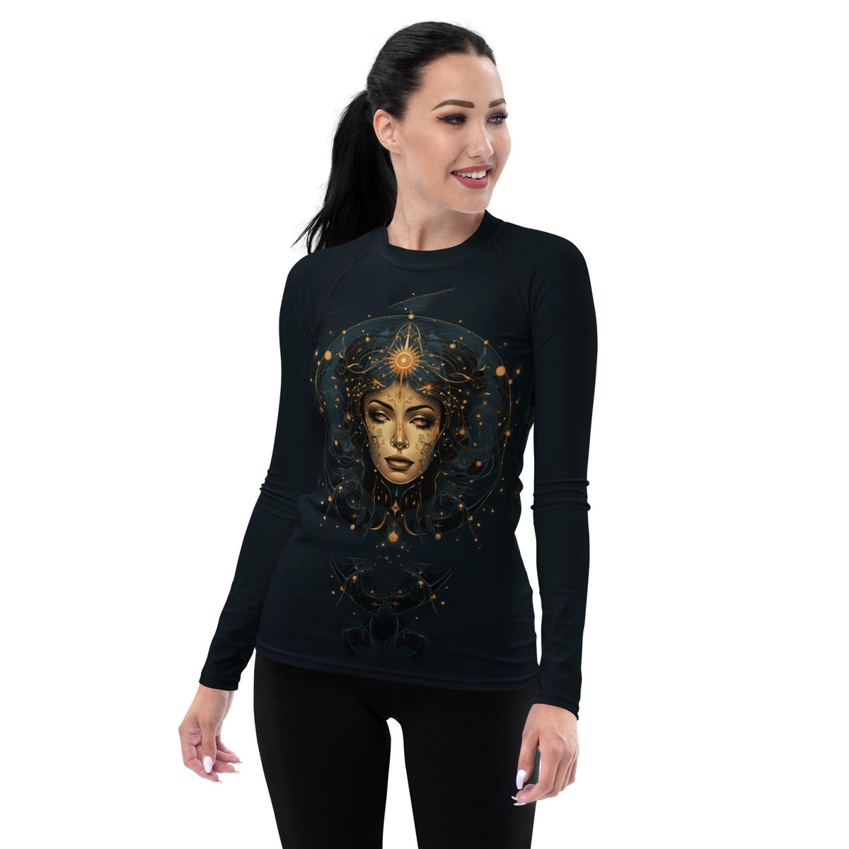 Abstract Portraits of Women's Essence: Rash Guard - Beyond T-shirts