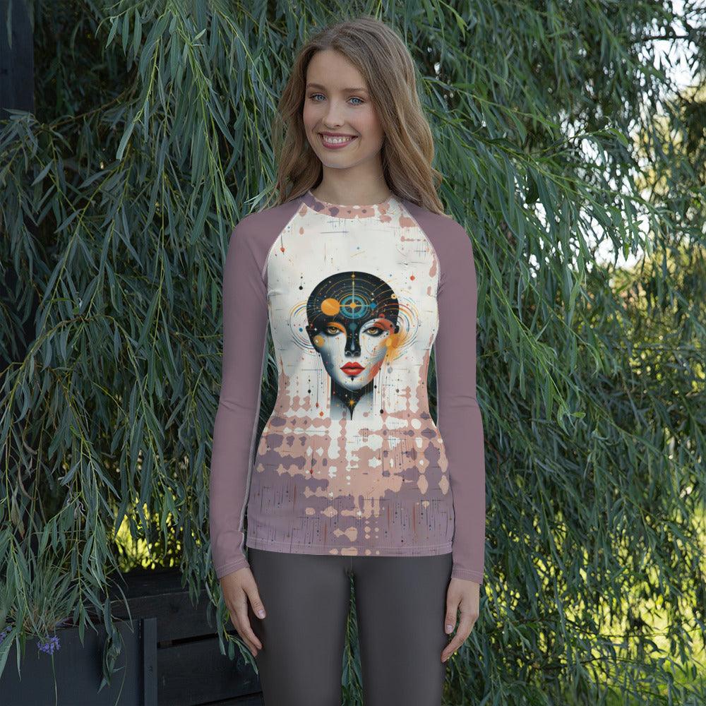 Abstract Portraits of Women's Essence : Women's Art Rash Guard - Beyond T-shirts