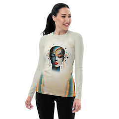 Harmony in Abstraction : Women's Rash Guard - Beyond T-shirts