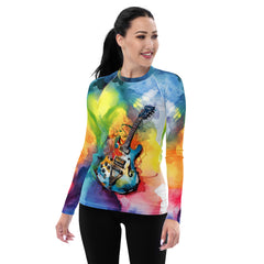 Pianist's Playful Parade Women's Rash Guard