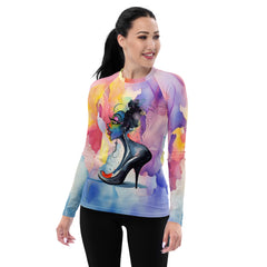 Drummer's Dynamic Doodles Women's Rash Guard