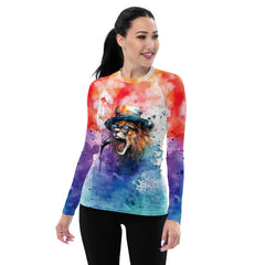 Ukulele's Uplifting Undertones Women's Rash Guard