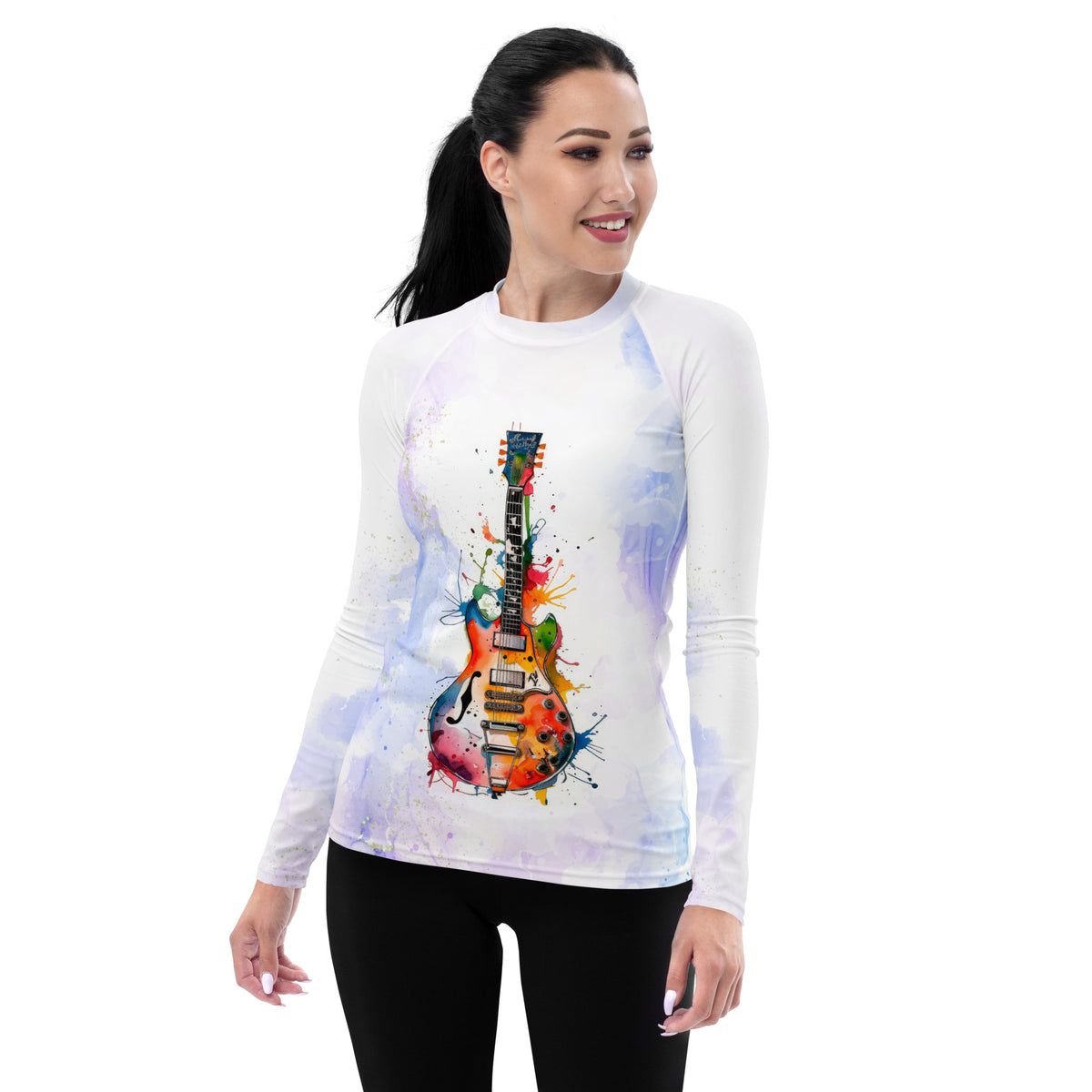 Harpist's Harmonious Harmony Women's Rash Guard