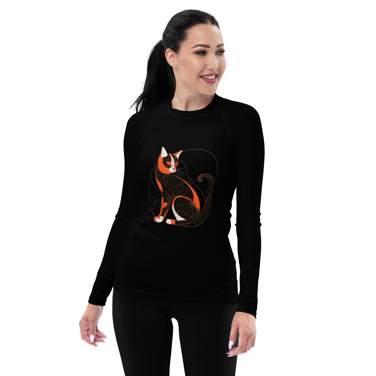 Whimsical Wallaby Waves Rash Guard