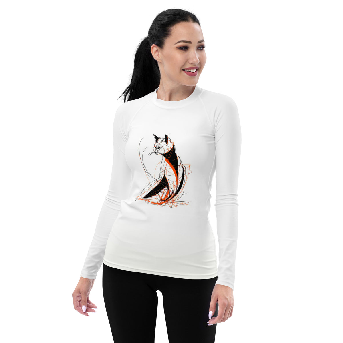 Sandy Paws And Whiskers Women's Rash Guard