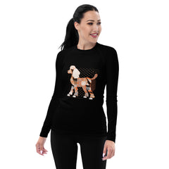 Tail-Wagging Trends Women's Rash Guard