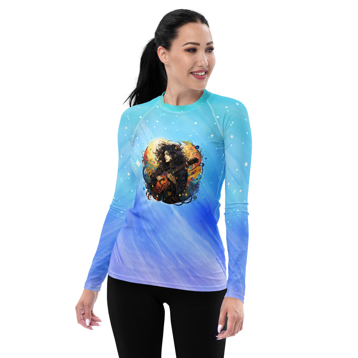 Harmonious Waves Women's Rash Guard