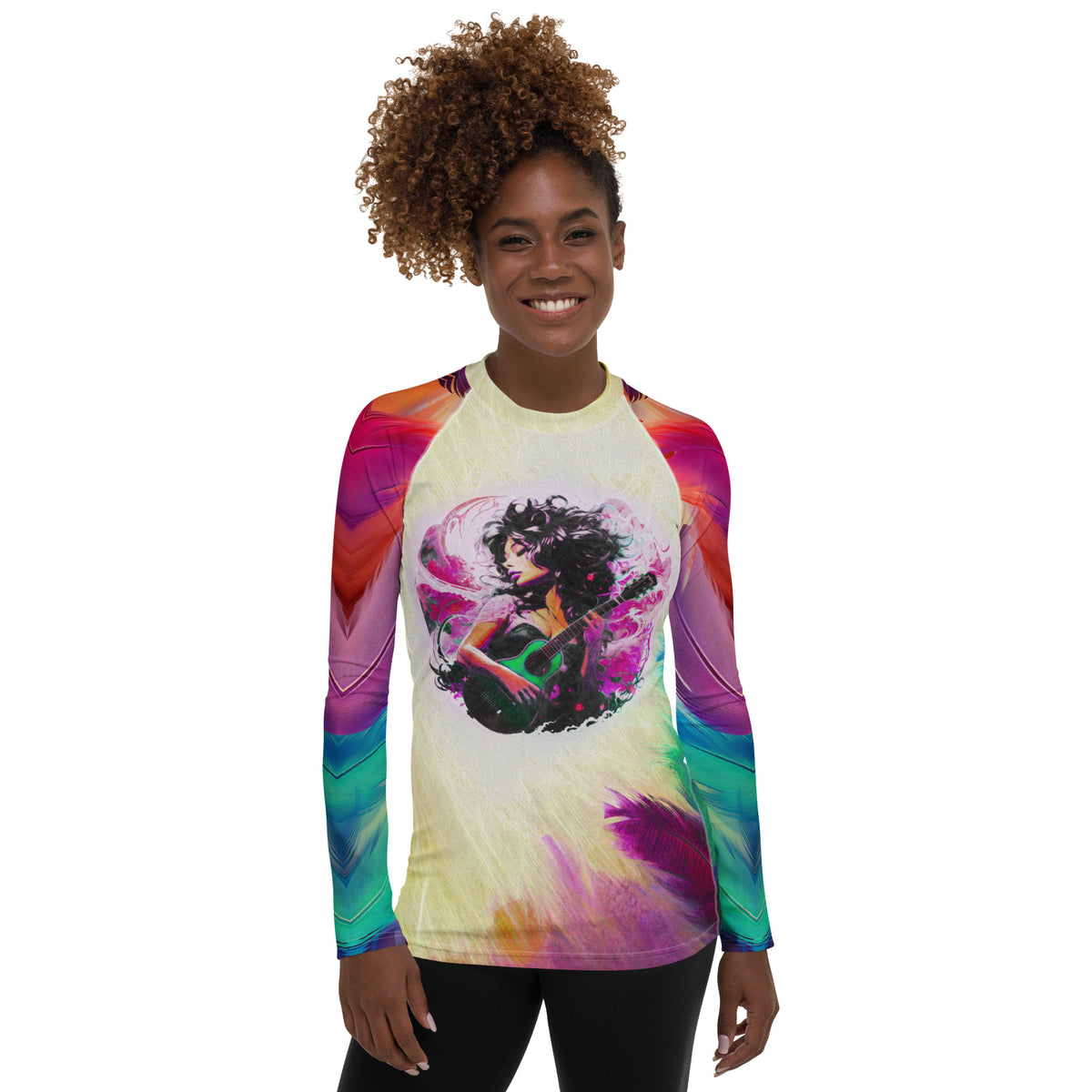 Harmonic Dolphin Dance Women's Rash Guard