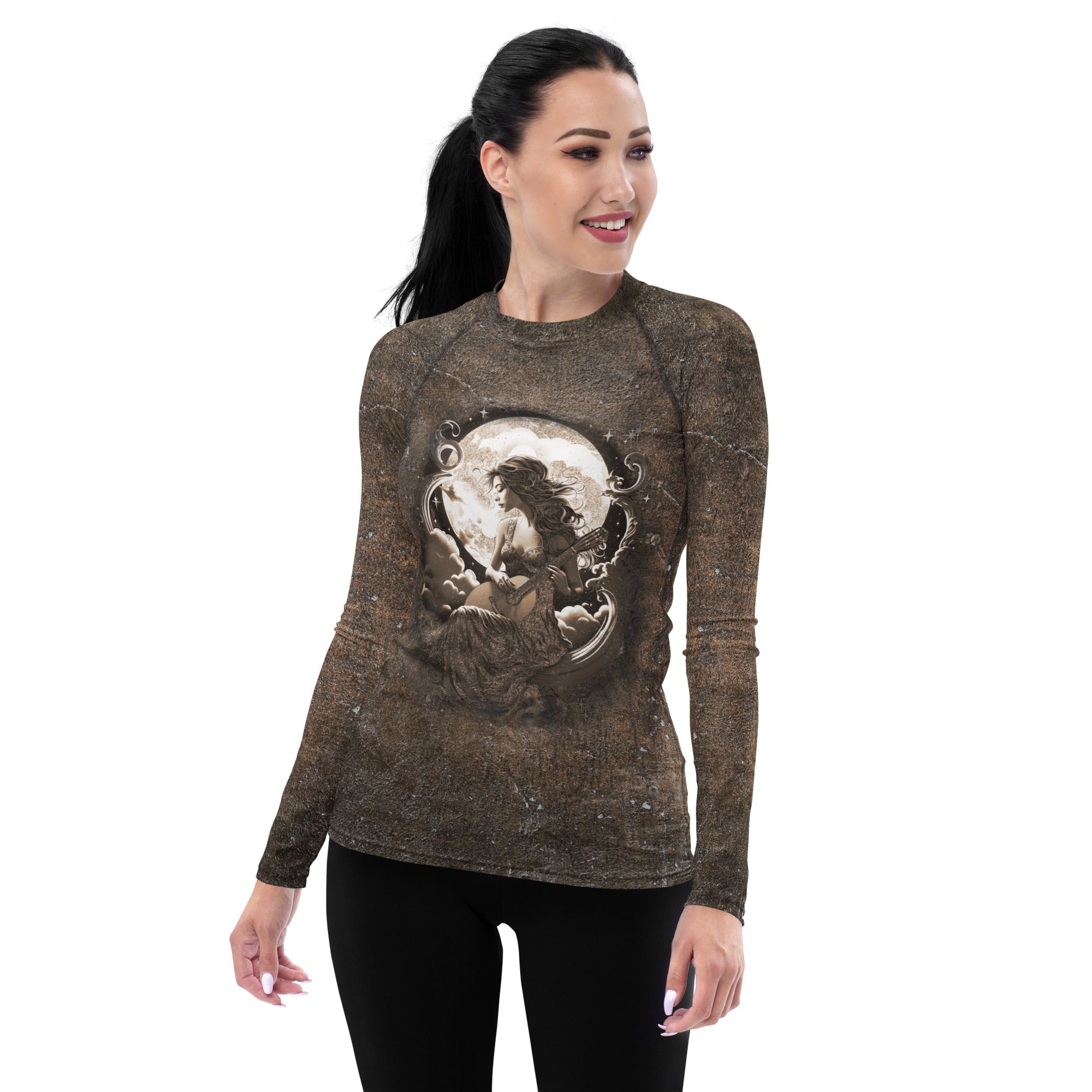 Bass Clef Bubble Bliss Women's Rash Guard