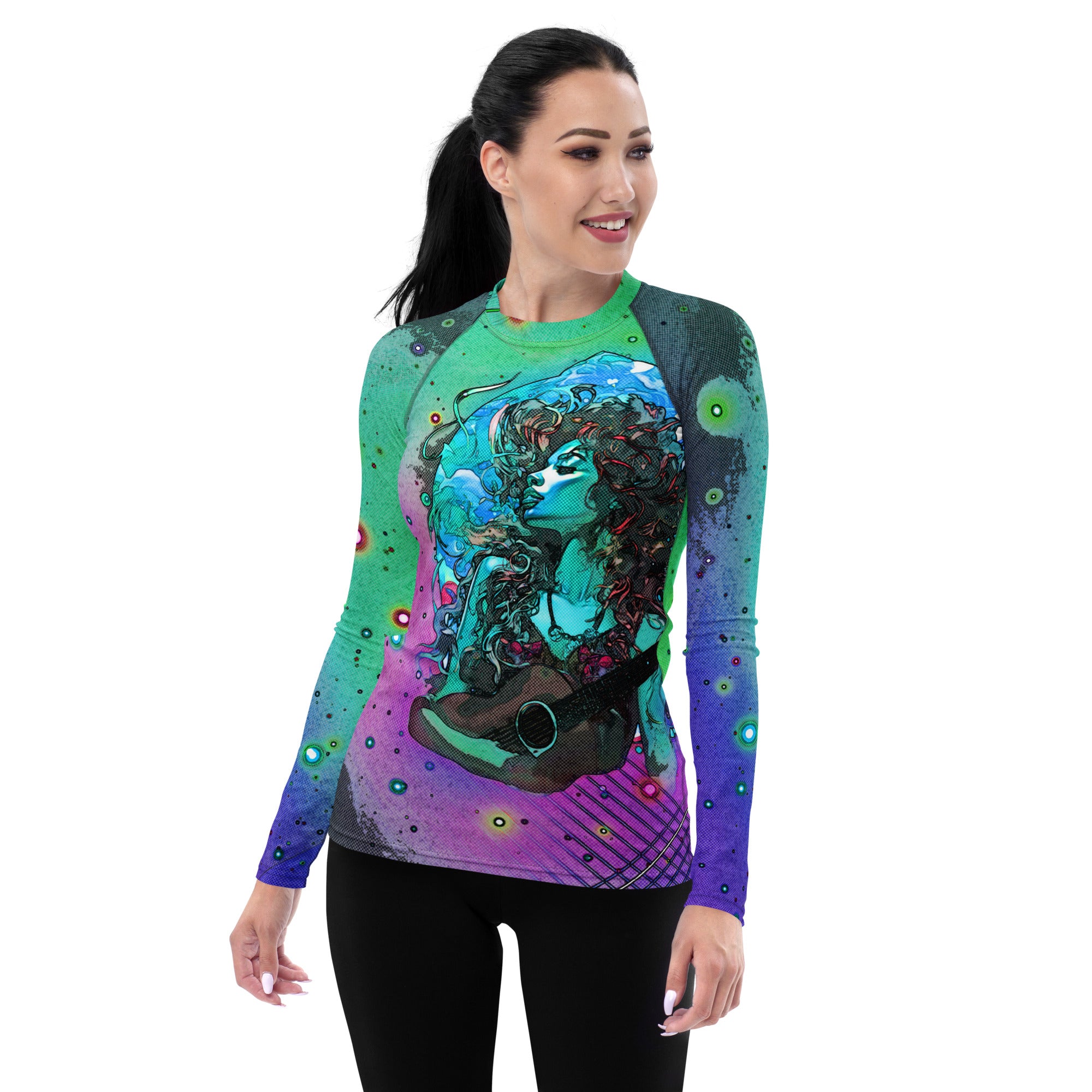 Crescendo Coral Celebration Women's Rash Guard