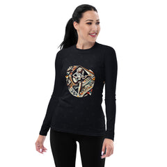 Aqua Acoustics All-Over Print Women's Rash Guard