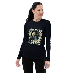 Iconic Rhythms All-Over Print Women's Rash Guard