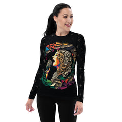 Vocal Harmony All-Over Print Women's Rash Guard