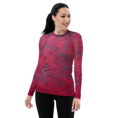 Mountain Majesty Rustic Women's Rash Guard