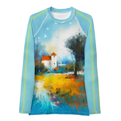 Desert Mirage Landscape Rash Guard