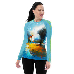 Desert Mirage Landscape Rash Guard