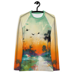 Celestial Horizon Odyssey All-Over Print Women's Rash Guard