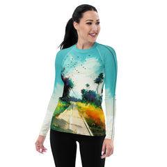 Rolling Hills Landscape Women's Rash Guard