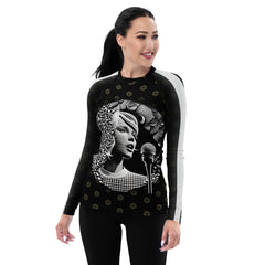 Greatest Swimmer All-Over Print Women's Rash Guard