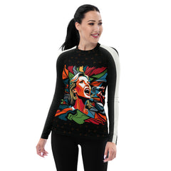 Greatest Ice Skater All-Over Print Women's Rash Guard