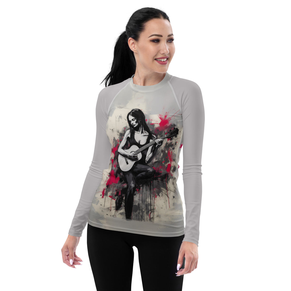 Abstract Expression All-Over Print Women's Rash Guard