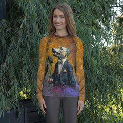 Pawsitively Adorable All-Over Print Women's Rash Guard