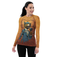 Paws and Play All-Over Print Women's Rash Guard