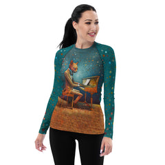 Cat Couture All-Over Print Women's Rash Guard