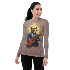 Puppy Paradise All-Over Print Women's Rash Guard