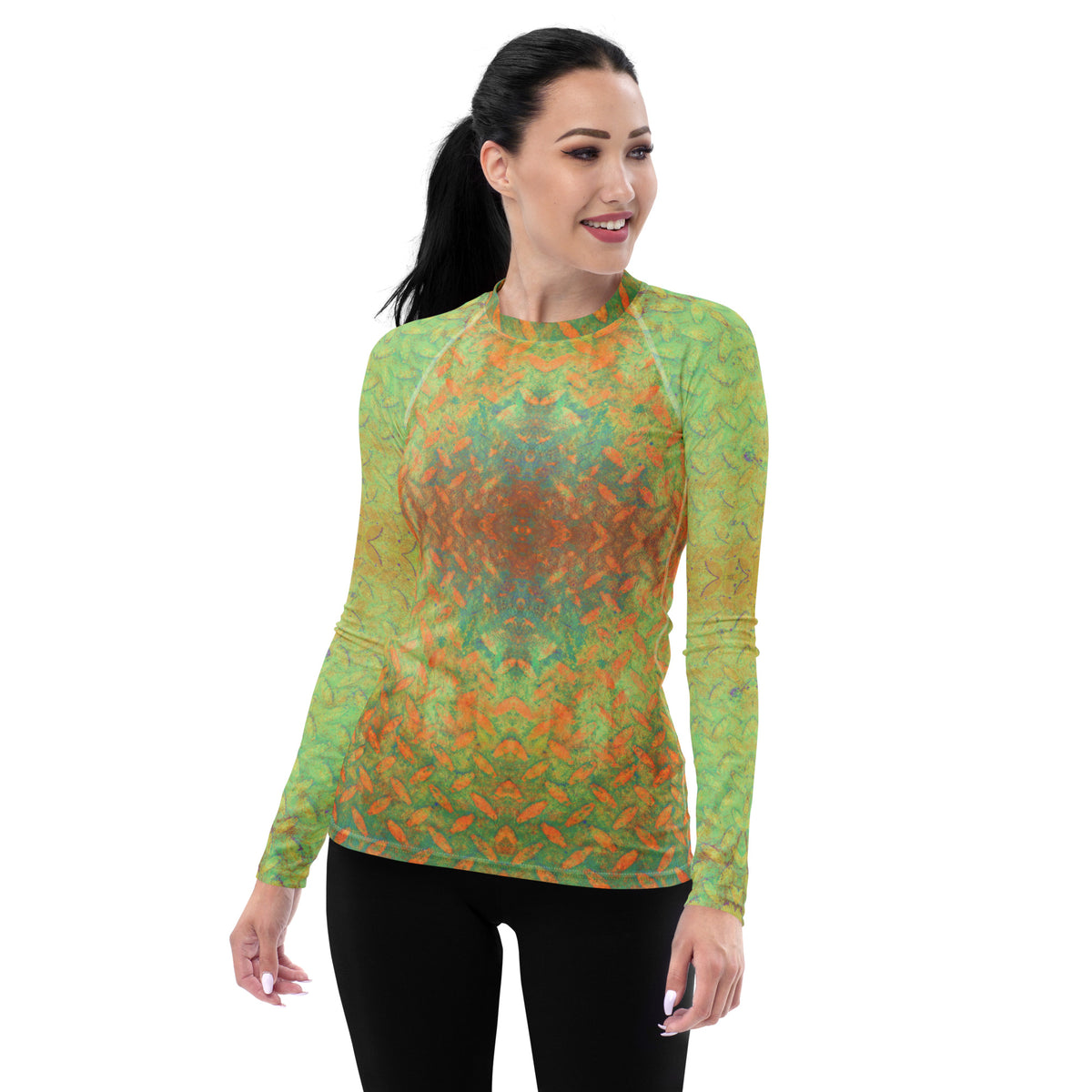 Microfiber Marvel Texture Women's Rash Guard